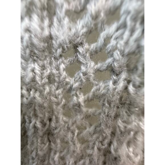 Aeropostale XL Sweater women long sleeves gray small flaw 100% acrylic - Picture 7 of 11